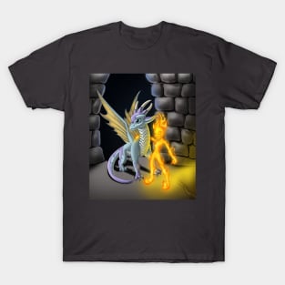 Fire Element and Purple Dragon T-Shirt